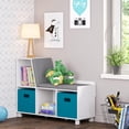 thumbnail image 3 of RiverRidge® Home Book Nook Collection Storage Bench with Cubbies in White for Kids with 2-Piece Taupe Bins, 3 of 4