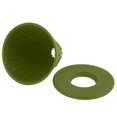 thumbnail image 3 of Green Silicone Coffee Dripper Set, Detachable Manual Pour-Over Filter with Base, Food-Grade Heat-Resistant Filter Rack, Space-Saving Reusable Coffee Filter for Home, Camping, RV, Office & Travel, 3 of 6