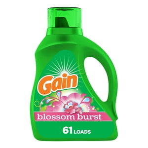 Gain Détergent de blanchisserie liquide, parfum de bûcheron, 2.39 L, 61 charges, fraîcheur + Lutte contre l'odeur, savon liquide détergent, HE compatible