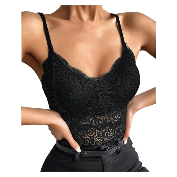 WZXFASHION Women Strapless Adjustment Rimless Invisible Bralette Push Up Sticky Bras Vest Intimates Black L