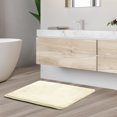 thumbnail image 1 of 1 Small Clara Clark Bath Mat Bathroom Rug - Absorbent Memory Foam Bath Rugs - Non-Slip, Thick, Cozy Velvet Feel Microfiber Bathrug, Plush Shower, Toilet- Floor Bathmats Carpet - White - 17"x24", 1 of 4