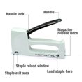 thumbnail image 2 of Upholstery Staple Gun, 3 In 1 Plastic Stapler Gun With 800 Staples For Wood, Upholstery, Carpentry, Decoration DIY, 2 of 7