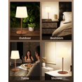 thumbnail image 4 of EZVALO Lot de 2 Lampes de Table Sans Fil IP65 Étanches, Lampe de Douche Rechargeable avec Batterie 4500 mAh, 3 Températures de Couleur à Intensité Réglable, 4 of 8