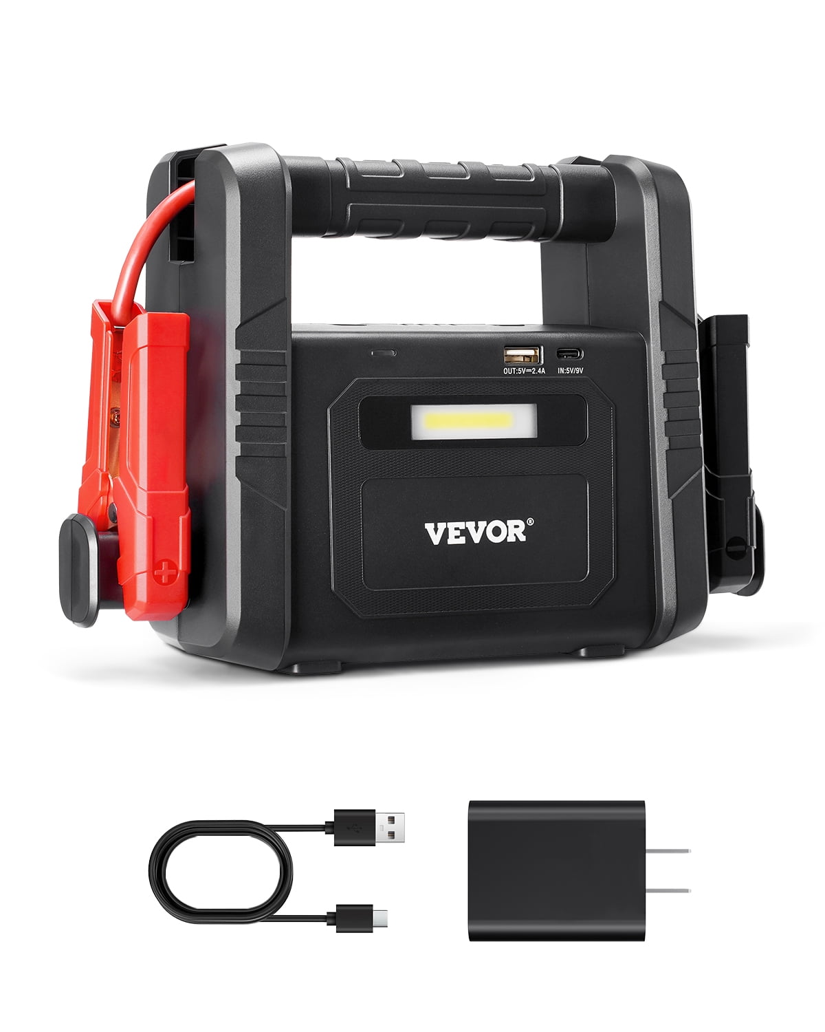 VEVOR Car Jump Starter 4000A Booster Jumper Box 88.8Wh Portable Lithium Battery Pack