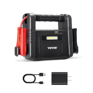 VEVOR Car Jump Starter 4000A Booster Jumper Box 88.8Wh Portable Lithium Battery Pack