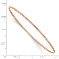 thumbnail image 2 of 14K Rose Gold 1.5mm Rose Gold Diamond Cut Slip-on Bangle Bracelet, 2 of 2