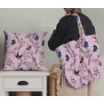 thumbnail image 5 of Soimoi Pink Rayon Fabric Flower & Butterfly Print Fabric by The Yard 42 Inch Wide, 5 of 5