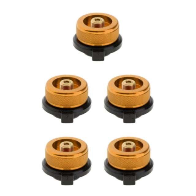 Youkk Versatile Camping Stove Adapter Convert Canister for Extended Outdoor Cooking Orange 35x30mm 5Set