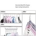 thumbnail image 4 of Xingzhi Multifunctional Space Saving Metal Hangers with Rotating Hook Creative Clothes Storage Hanger Artifact, 4 of 9