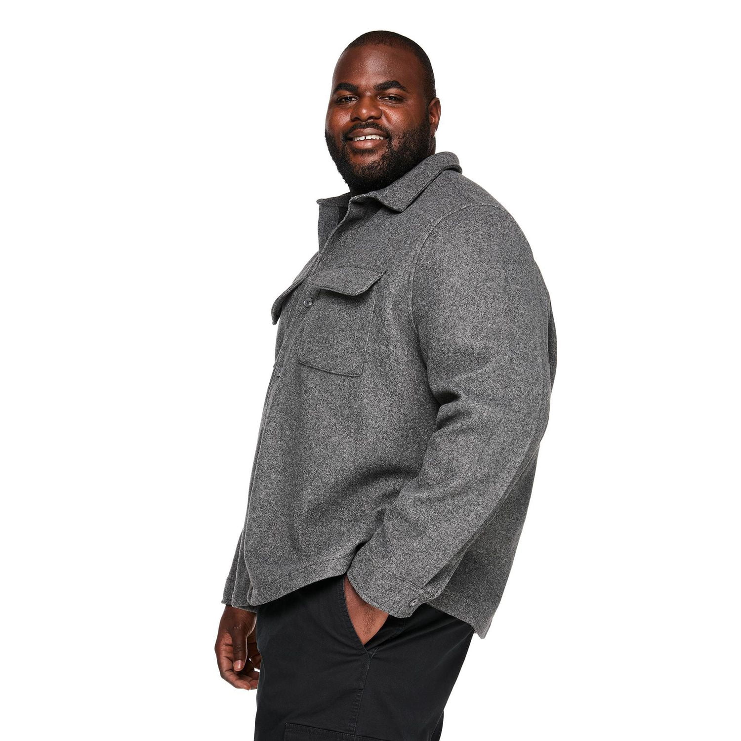 George Big Men's Brushed Overshirt