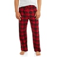 thumbnail image 1 of Hanes Mens Micro Fleece Pant, 5XL, Red Plaid, 1 of 2