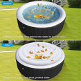 thumbnail image 2 of Housse de Spa Gonflable Couvercle Rond Gonflable Housse de Spa avec Poignée Couvercle Extérieur Imperméable Couverture Pliable avec Isolation B, 2 of 5