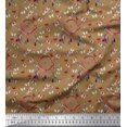 thumbnail image 1 of Soimoi Poly Georgette Fabric Dream Catcher & Butterfly Print Fabric by the Yard 52 Inch Wide, 1 of 3