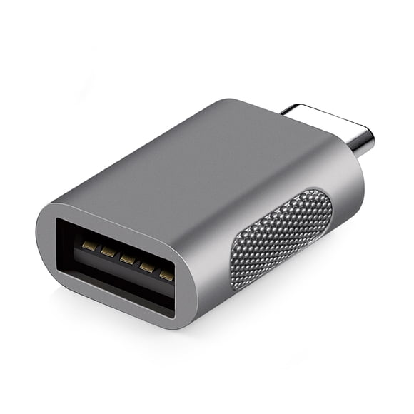 ZheElen Type C to USB 3.0 Adapter Female to Male Power Adapters Plug Fast Charger Universal Wear-resistant Converter for Phone PC Gray