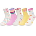 thumbnail image 2 of Fgnfyis Socks for Girls 5 Pairs of Socks Children's Girls Boys Classic Socks Funny Crew Socks Winter Summer Pink XL, 2 of 9