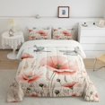 thumbnail image 2 of Erosebridal Ensembles de Literie Chic Libellule Très Grand avec Couette pour Filles, Insert de Couette Floral Rose, Réversible 3 Pcs, Super Confortable, 2 of 7