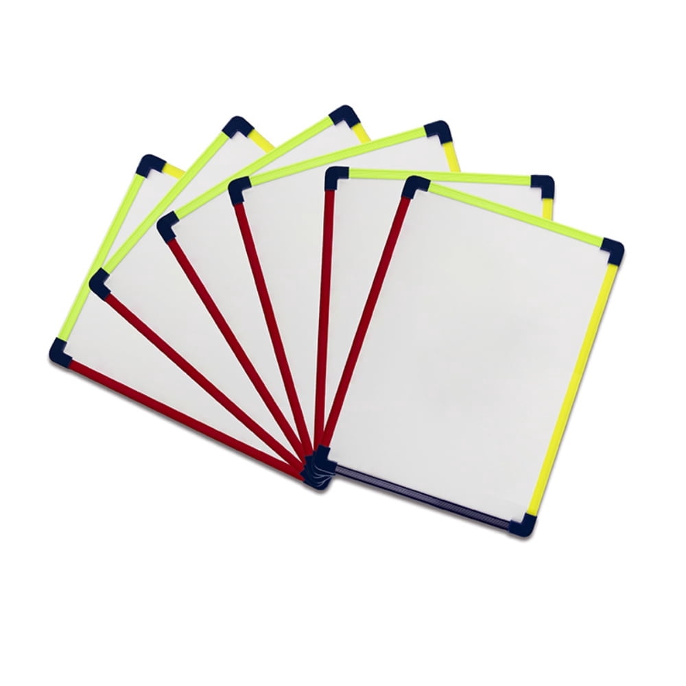 Colored Frame Magnetic Dry Erase White Board 9" x 12" Lap Whiteboard ( PORTABLE MAGNETIC BOARD )