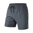 thumbnail image 2 of EOYWHK Compression Shorts Men Elastic Waist Breathable Gym Running Hiking Athletic Shorts with Multi-Pockets, 2 of 4