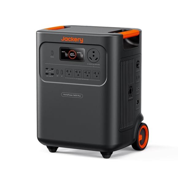 Jackery HomePower 3600 Plus Station Électrique Portable, Solution Complète d'Énergie Domestique, 3584 Wh Extensible à 43 KWh, Sortie de 3600 W pour Pannes de Courant, VR, Urgences