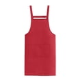 thumbnail image 1 of Btomtd H Back Style Apron With Pocket For Women Men Adjustable Large Size Comfortable Kitchen Home Cooking, Wine, 1 of 5