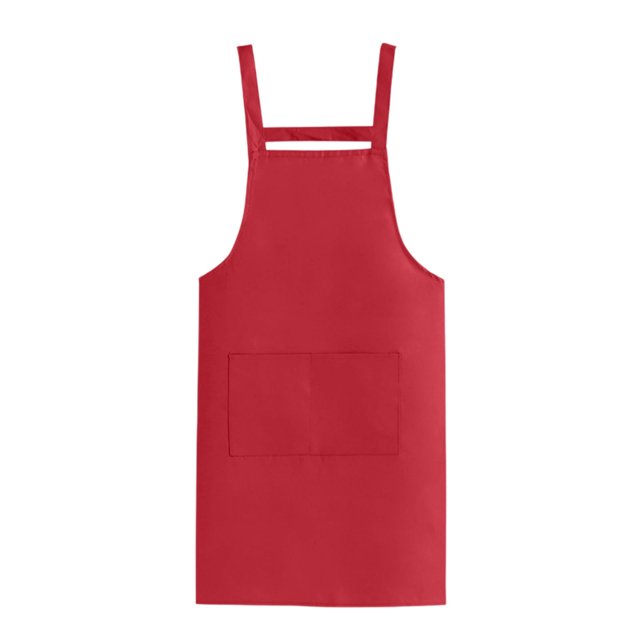 Btomtd H Back Style Apron With Pocket For Women Men Adjustable Large Size Comfortable Kitchen Home Cooking, Wine