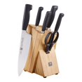 thumbnail image 1 of ZWILLING **** Four Star 7 Piece Knife Block Set, Nature, 1 of 11
