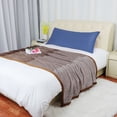 thumbnail image 3 of PiccoCasa 1Pc Pillowcase Zipper Long Staple Cotton, Standard Navy Blue, 3 of 10
