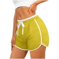 thumbnail image 4 of Timegard Shorts for Women 3pc Elastic Waist Comfy Ruched Loungewear Summer Workout Running Shorts, 4 of 4