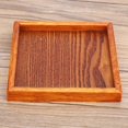 thumbnail image 1 of Tea Serving Tray, Small Square Shape Solid Wood Wood Tea Tray, Portable Square Shape Solid Wood Durable Tea Tray Tea Tray, For Fruit For Food, 1 of 8