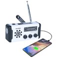 thumbnail image 5 of Sentmoon Emergency Hand Crank Radio Solar Powered Weather Radio Waterproof Outdoor Portable AM FM NOAA Radio with Flashlight USB Charging Power Bank SOS Alarm Survival Gear Camping Accessory, 5 of 5