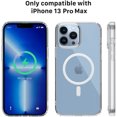 thumbnail image 1 of [PST] iPhone 13 Pro Max Case, Hybrid TPU Back Cover with Magnetic Wireless Charging (MagSafe Compatible), 1 of 4