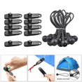 thumbnail image 4 of Almencla Tarp Clips Tarpaulin Clips and Cords Balls Set Tarp Clips Heavy Duty Lock Grip 10pcs Tent Clip, 4 of 8