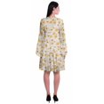 thumbnail image 4 of Moomaya Robe d'Été Fluide à Manches Longues Imprimée pour Femmes, Longueur Genou, Évasée, 4 of 6