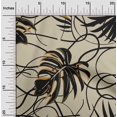 thumbnail image 2 of oneOone Silk Tabby Light Brown Fabric Abstract Tropical Leaf Sewing Material Print Fabric By The Yard 42 Inch Wide, 2 of 4