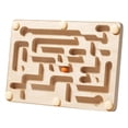 thumbnail image 1 of KLKCMS Labyrinth Board Game Wood Marble Maze Education Brain Teaser Puzzle Rolling Ball, 1 of 9