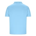 thumbnail image 4 of Shirts for Men, Mens Lapel Color Buttons Outdoors Short Sleeve Turndown Collar Blouse Shirt, 4 of 4