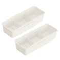 thumbnail image 2 of Ynlkorvg 2pc Expandable Storage Drawer Organizers 2024 Upgrade Adjustable Drawer Organizer Sliding Drawer Organizers Expandable Plastic Storage Dresser Organizer For Wardrobe, 2 of 9