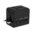thumbnail image 1 of Herwey Universal Plug Adapter, Power Plug Adapter, All in One Universal Fast Charging Plug Adapter Travel Wall Outlet Converter with 2 USB Port, 1 of 7
