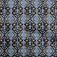 thumbnail image 1 of oneOone Polyester Spandex Black Fabric Asian Kilim Sewing Craft Projects Fabric Prints By Yard 56 Inch Wide, 1 of 5