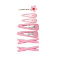 thumbnail image 3 of 7 Pcs Pinces à Cheveux pour Filles Barrettes Coiffures Épingles à Cheveux en Résine pour Salon Fête Rose, 3 of 9