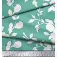 thumbnail image 2 of Soimoi Georgette Viscose Fabric Leaves & Floral Artistic Decor Fabric Printed Yard 42 Inch Wide, 2 of 5
