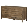 thumbnail image 2 of South Shore Gravity 6-Drawer Dresser for Adult, in Natural Mango, 2 of 13