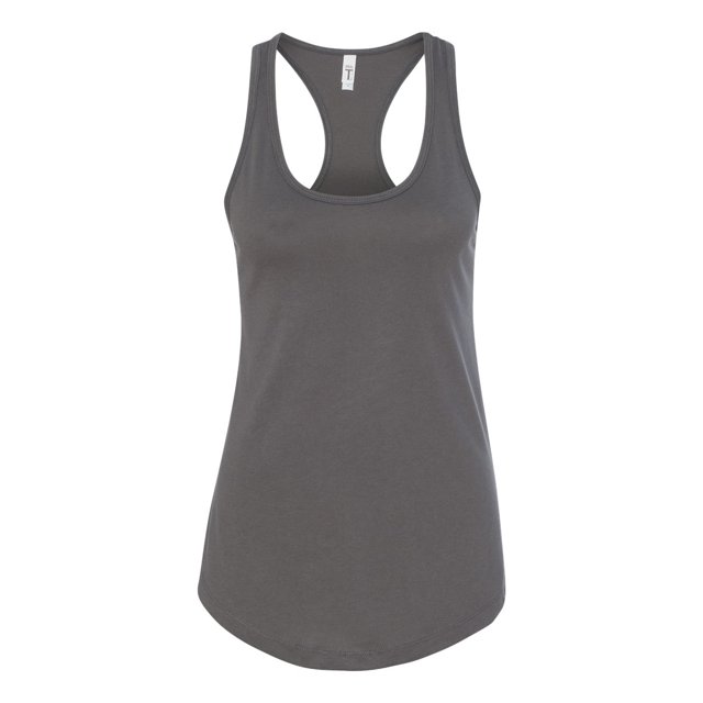 Next Level Womens Ideal Racerback Tank, 2XL, Dark Grey