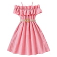 thumbnail image 1 of Kcodviy Robe Sans Manches Unie pour Tout-Petites Filles 18-24 Mois Robe de Princesse Robe de Danse Fête Robe à Pois pour Filles Robes Vêtements, 1 of 8