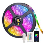 Labymos 5M 150LEDs Wirelessly Connected RGB Colorful LEDs Strips Light with Controller Supported Wirelessly Connected/