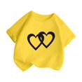 thumbnail image 3 of HNMKIU T-Shirt Graphique Tendance pour Filles Col Rond Manches Courtes Haut d'Été Décontracté pour Enfants, 3 of 5