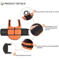 thumbnail image 3 of Dog Life Jacket with Reflective Stripes, Adjustable Dog Lifesaver Pet Life Preserver with High Buoyancy Swimsuit for Small Medium and Large Dogs(S), 3 of 6