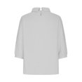 thumbnail image 4 of AherBiu Chemises en Lin pour Femmes Manches 3/4 Col à Revers Style Rétro Hauts Décontractés Amples Mode Automne 2024 Blouses, 4 of 5