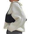 thumbnail image 3 of Pull en Maille Oversize à Manches Longues pour Femmes Pull Demi-Zip Automne Hiver Streetwear, 3 of 6