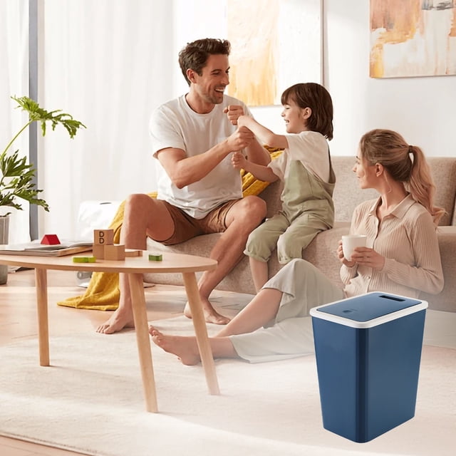 WIFKLSIIPG Dustbin with Lid 13 Litre Dustbin with Gland Lid Dustbin Dustbin Bathroom Dustbin | Kitchen | Bedroom |